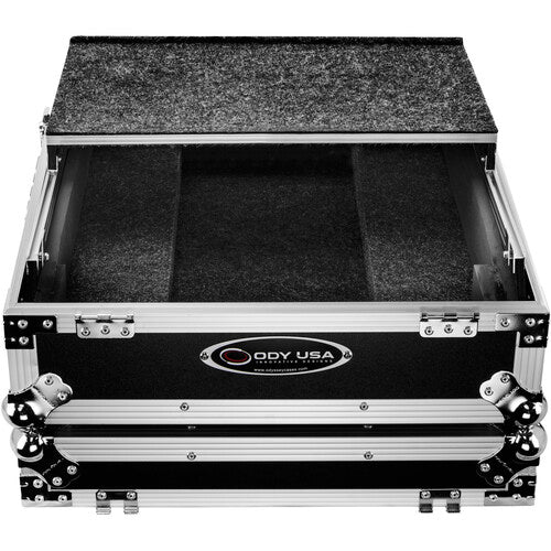 Odyssey Flight Zone Glide Style Flight Case for Pioneer DJM-A9 Mixer (Silver on Black) (Open Box)