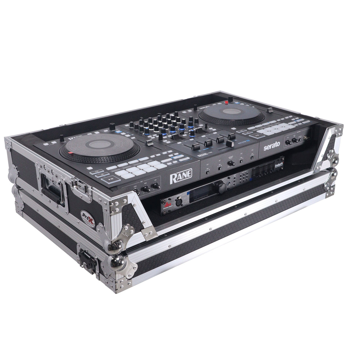 ProX XS-RANEFOURW ATA Flight Style Road Case for RANE Four DJ Controller with 1U Rack Space and Wheels (Open Box)
