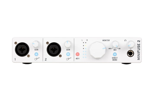 Arturia MiniFuse 2 Portable 2x2 USB Type-C Audio/MIDI Interface (White)