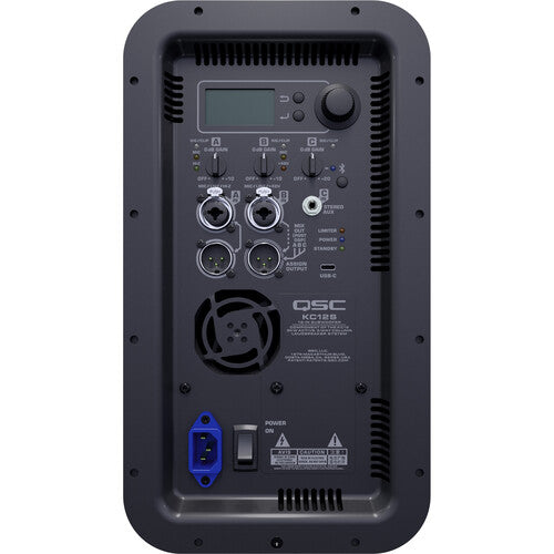 QSC KC12 Active 12" 3-Way Column Loudspeaker System with Bluetooth (White)
