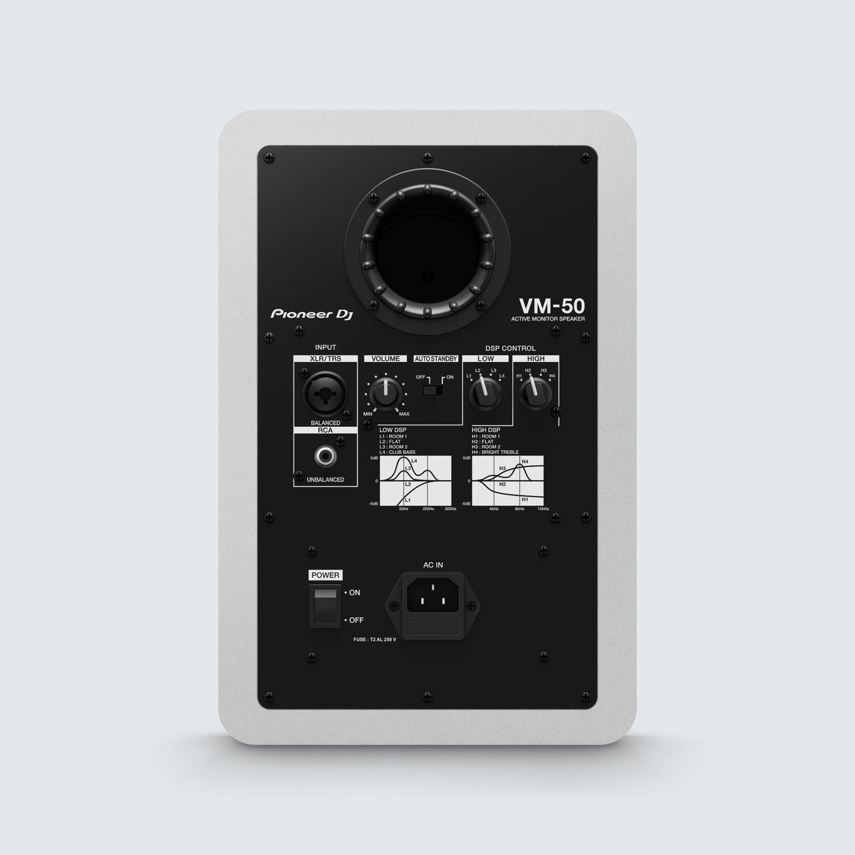 Pioneer DJ VM-50 5 Inch Active Monitor Speaker (White) (Open Box)