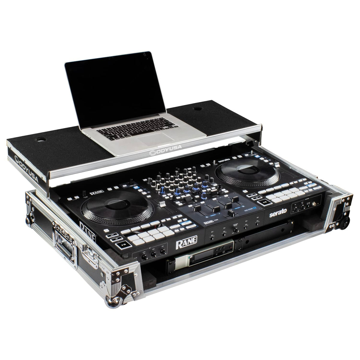 RANE FOUR 1U Flight Case with Glide Style Laptop Platform and Wheels (Open Box)