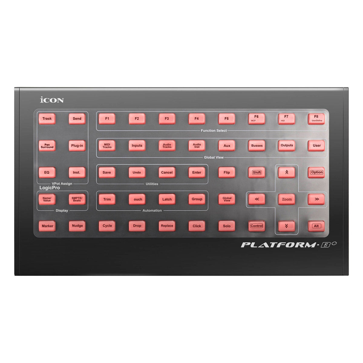 Icon Pro Audio Platform B+ - 50-Button Module for Platform M+ DAW Control Surface