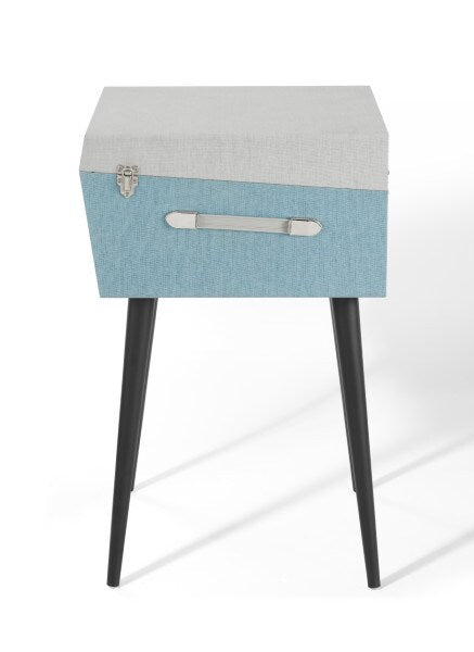 Crosley CR6233F-TN Dansette Bermuda Bluetooth in/Out Portable Vinyl Record Player Turntable with Aux-in, Tourmaline (Open Box)