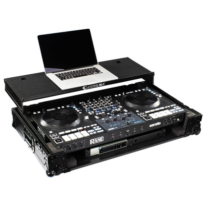 RANE FOUR I-Board Flight Case with Glide Style Laptop Platform and Wheels (Open Box)
