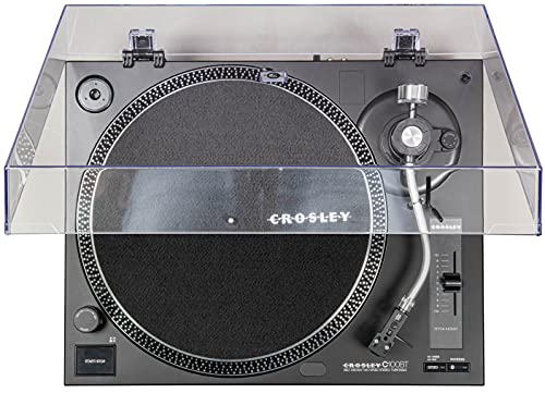 Crosley C100BT-BK Belt-Drive Bluetooth Turntable Record Player with Adjustable Counterweight, Black