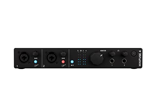 Arturia MiniFuse 4 USB-C Audio Interface, Black (Open Box)
