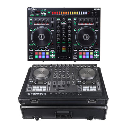 Roland DJ-505 + Odyssey KDJC3BL Black Krom Medium DJ Controller Case