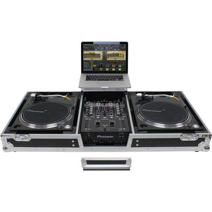 Odyssey Innovative Designs Flight Zone - Universal Turntable DJ Coffin with Wheels & Glide Shelf