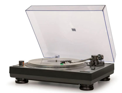 Crosley C100BT-BK Belt-Drive Bluetooth Turntable Record Player with Adjustable Counterweight, Black