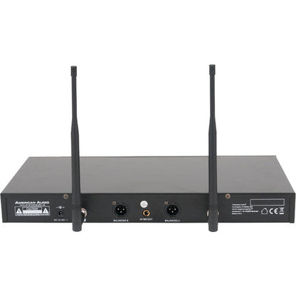 American Audio WM-219 Two-Channel UHF Wireless Handheld Microphone System (Open Box)
