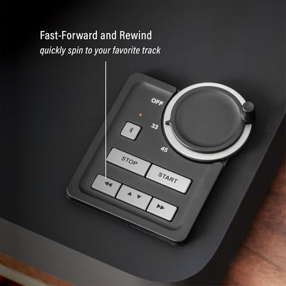 Crosley C300A-BK Fully Automatic Belt-Drive Bluetooth Turntable Record Player, Black