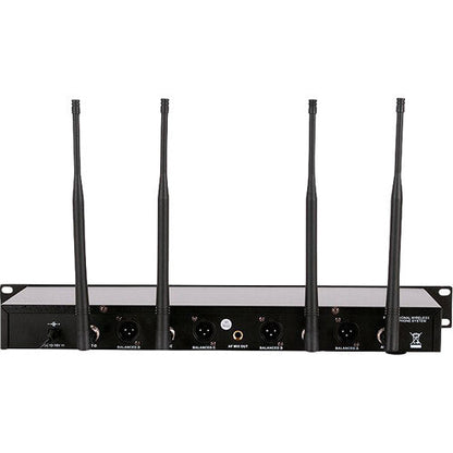 American DJ WM-419 Four-Channel UHF Wireless Handheld Microphone System (540 to 590 MHz)