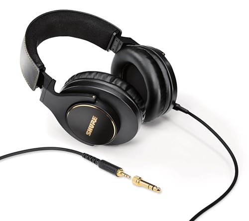 Shure SRH840A Closed-Back Over-Ear Professional Monitoring Headphones