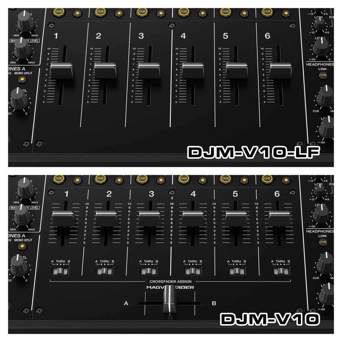 Pioneer DJ DJM-V10-LF Long Fader Creative-style 6-channel  DJ Mixer (Open Box)