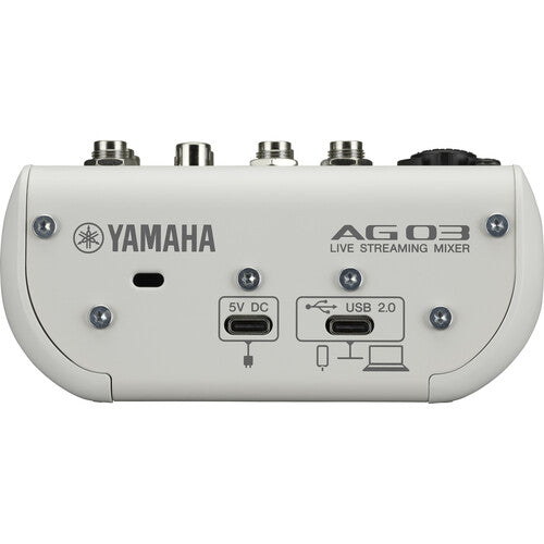 Yamaha AG03MK2 3-Channel Mixer & USB Audio Interface (White) (Open Box)