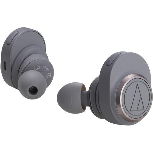 Audio-Technica Consumer ATH-CKR7TW True Wireless In-Ear Headphones (Gray) (Open Box)