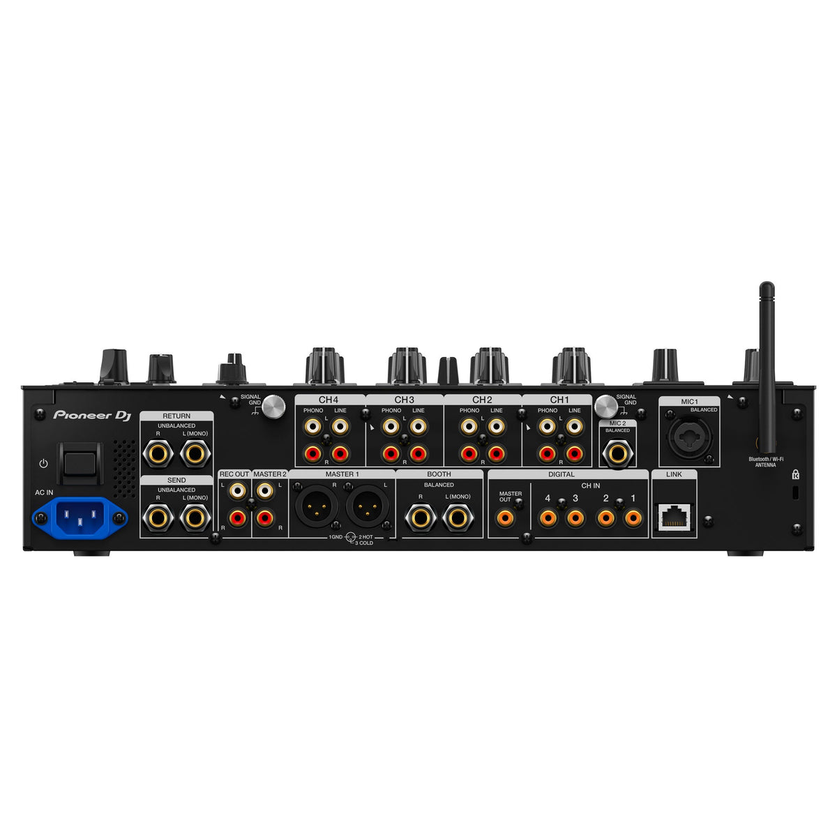 Pioneer DJ DJM-A9 4-Channel Digital Pro-DJ Mixer with Bluetooth, Black (Open Box)