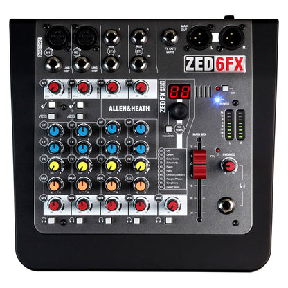 Allen & Heath ZED-6FX Compact 6 input analog mixer with FX (Open Box)