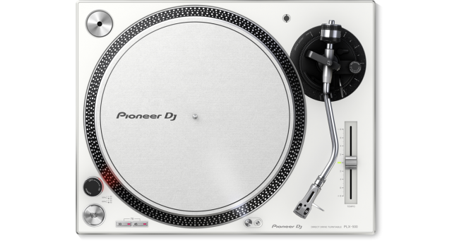 Pioneer DJ PLX-500-W Direct Drive Turntable in White (Open Box)