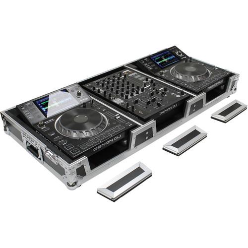 Odyssey Innovative Designs DJ Coffin for Two Large Format Tabletop CD/Media Players