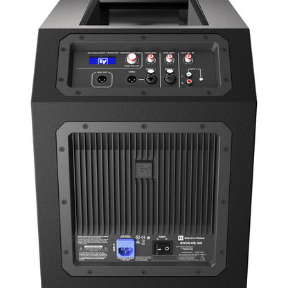 Electro-Voice EVOLVE 50 Portable 1000W Bluetooth-Enabled Subwoofer (Black)