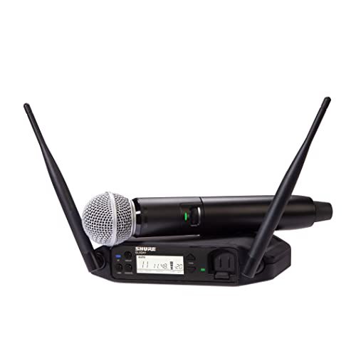 Shure GLXD24+ Dual-Band Wireless Vocal System with SM58 Microphone (Z3: 2.4, 5.8 GHz)
