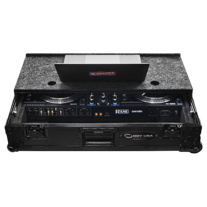 Odyssey Rane One Flight Case in Black with Patented Glide Platform and Corner Wheels (Open Box)