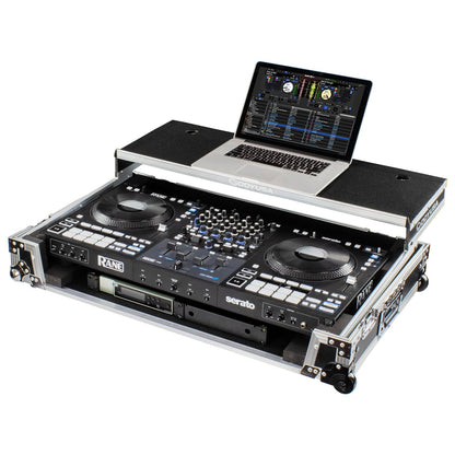 RANE FOUR 1U Flight Case with Glide Style Laptop Platform and Wheels (Open Box)