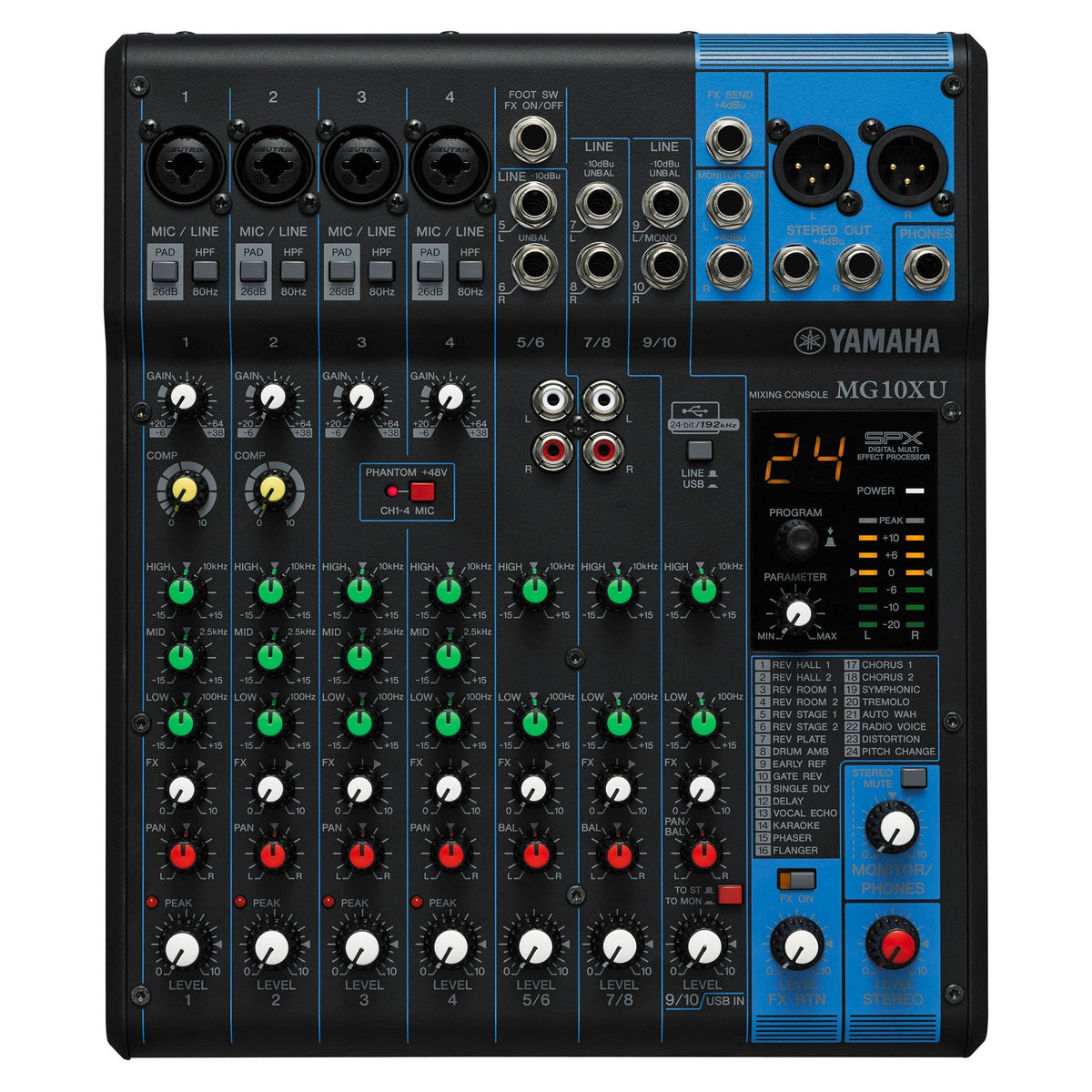 Yamaha MG10XU 10-Input Stereo Mixer (Open Box)