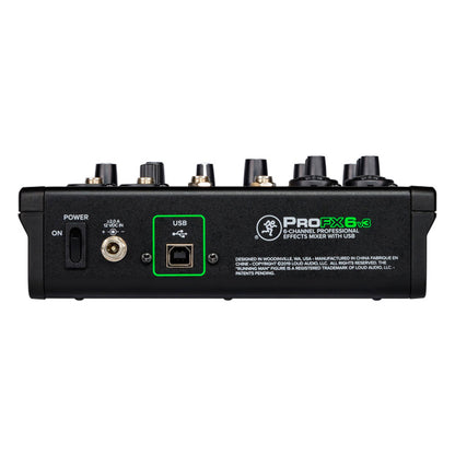 Mackie ProFXv3 Series, 6-Channel Professional Effects Mixer with USB, Onyx Mic Preamps and GigFX effects engine - Unpowered (ProFX6v3)