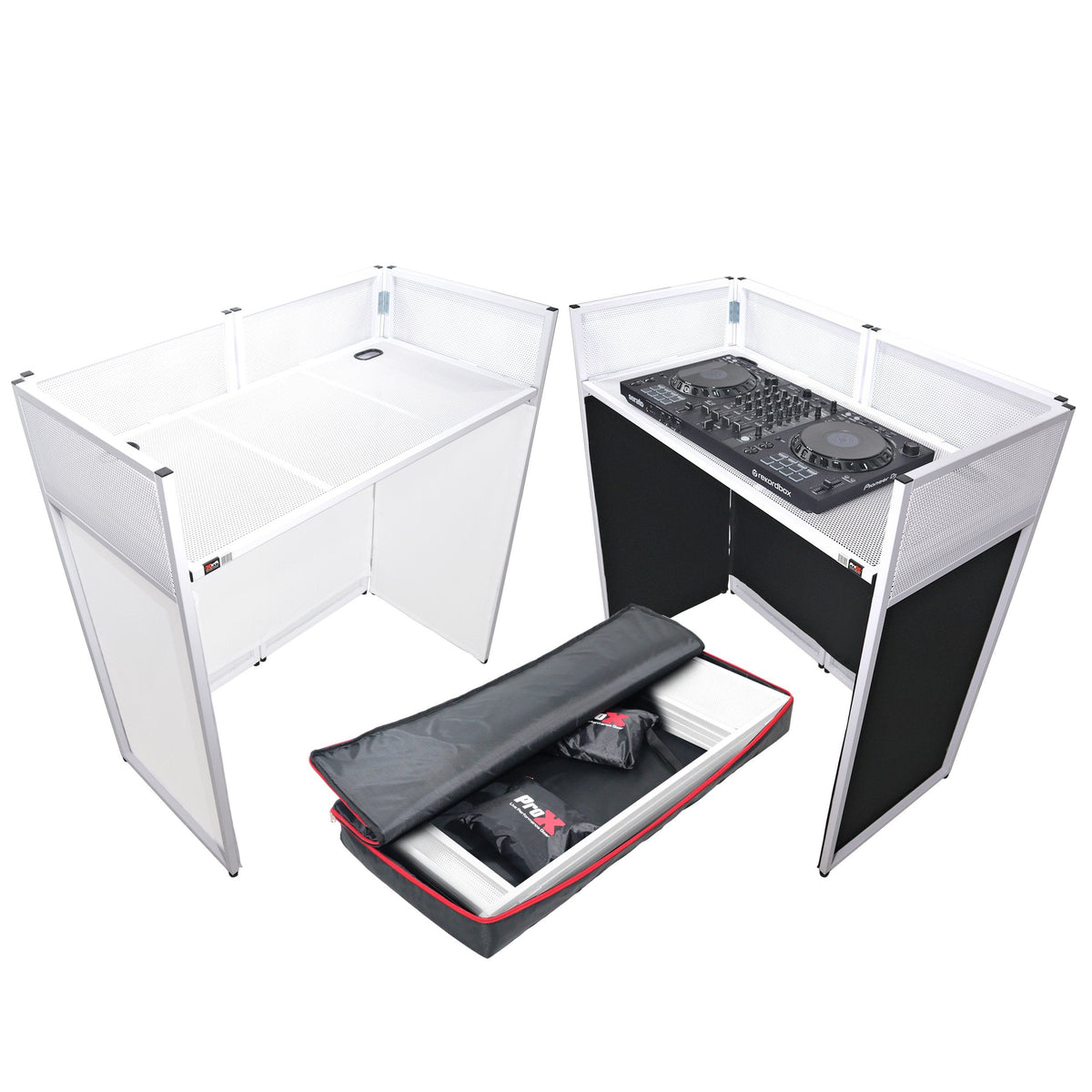 ProX XF-VISTA WH MKII | DJ Booth Facade Table (white)
