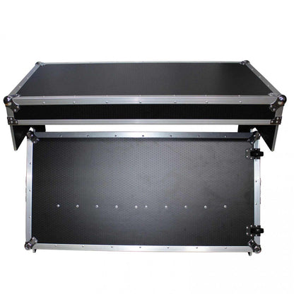 ProX XS-ZTABLE Folding Portable Z-Style DJ Workstation (Silver on Black)
